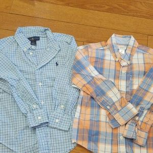 Boys 5 dress shirts  Ralph Lauren & Carter's